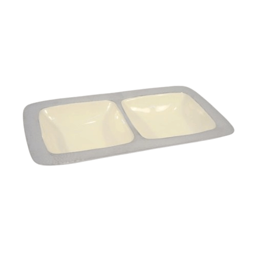 ALUMINIUM DRY FRUITS SERVING TRAY (POLISH & DECAL)